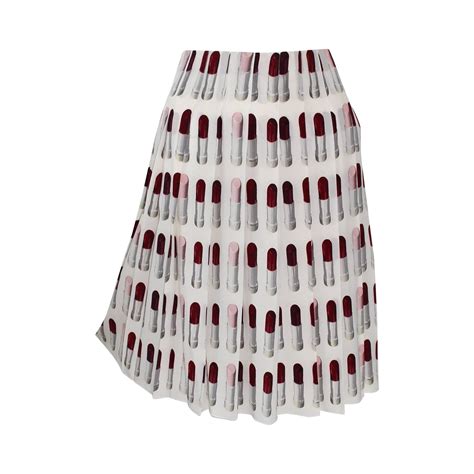 prada lipstick skirt